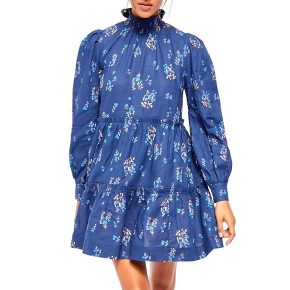 Free People Dresses & Skirts - NWT Free People Petit Fours Indigo Mini Dress. L